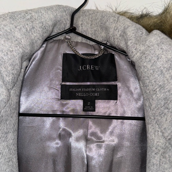 J. Crew Italian Stadium Cloth by Nello Gori Wool Coat - Picture 3 of 4